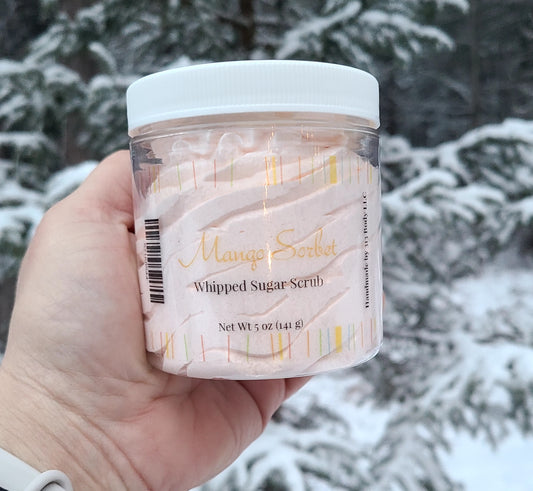 Mango Sorbet Foaming Whipped Sugar Scrub