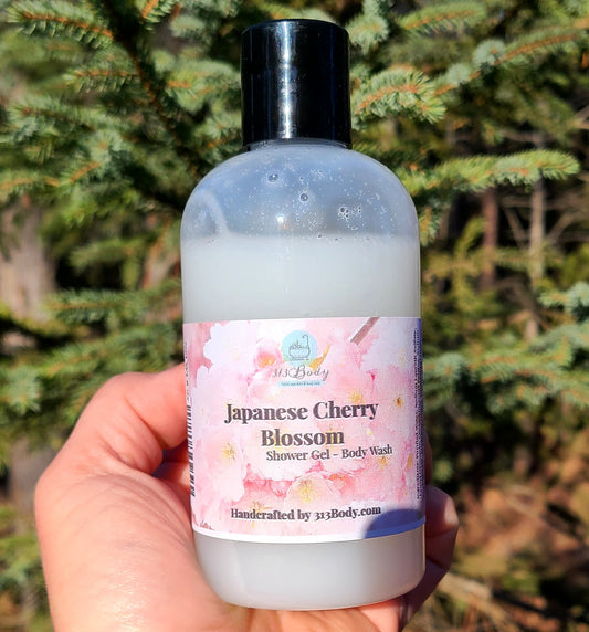 Japanese Cherry Blossom Scented Shower Gel - Body Wash