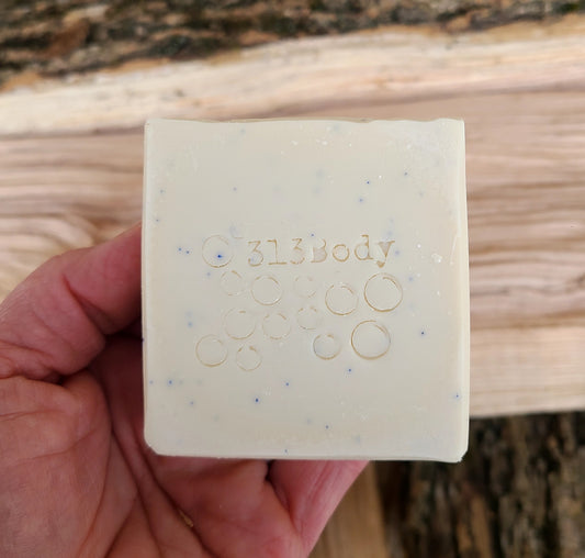 Moisturizing Shave Soap with Jojoba Beads ~ Fresh Shave Scented