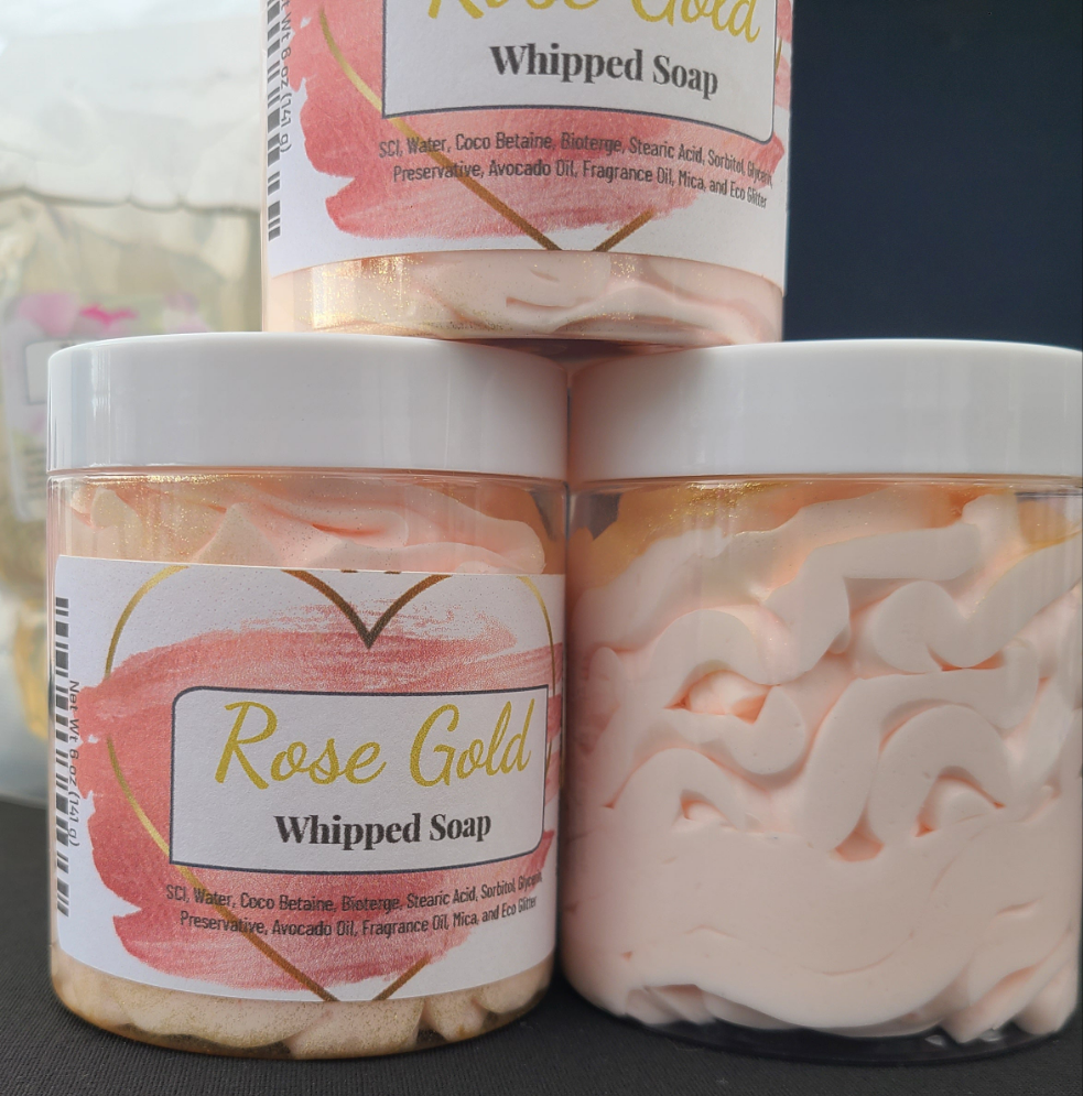 Rose Gold Whipped Soap