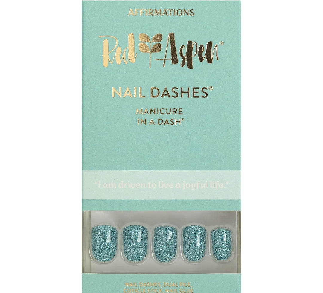 Knox is Driven ~ Short Square ~ Blue SHINY GLITTER