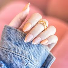 Saturday Market Bouquet, Sybill ~ Orange Medium Almond ~ SHINY FLORAL FRENCH