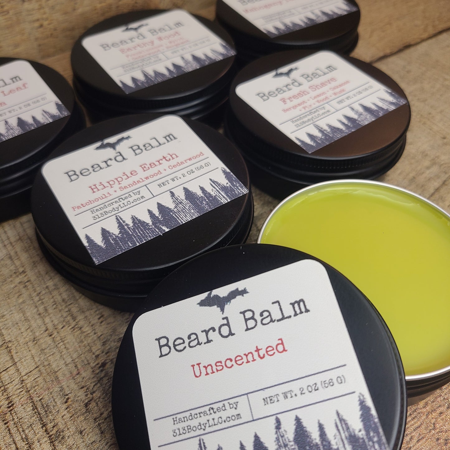 Beard Balm with Hemp Seed Oil, Shea Butter & Jojoba Oil