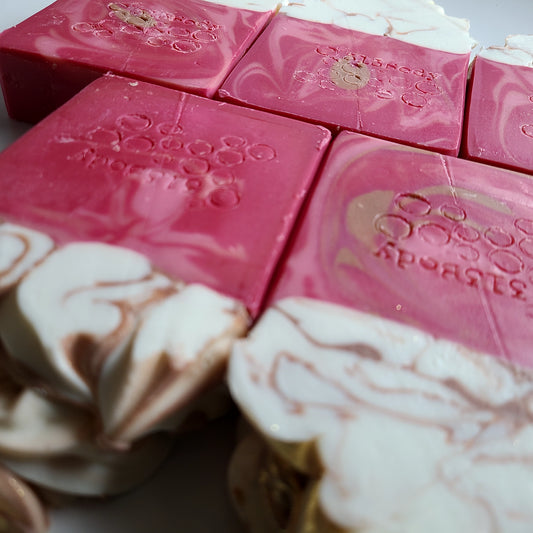 Rose Gold Scented Handmade Soap with Goats Milk & Kokum Butter