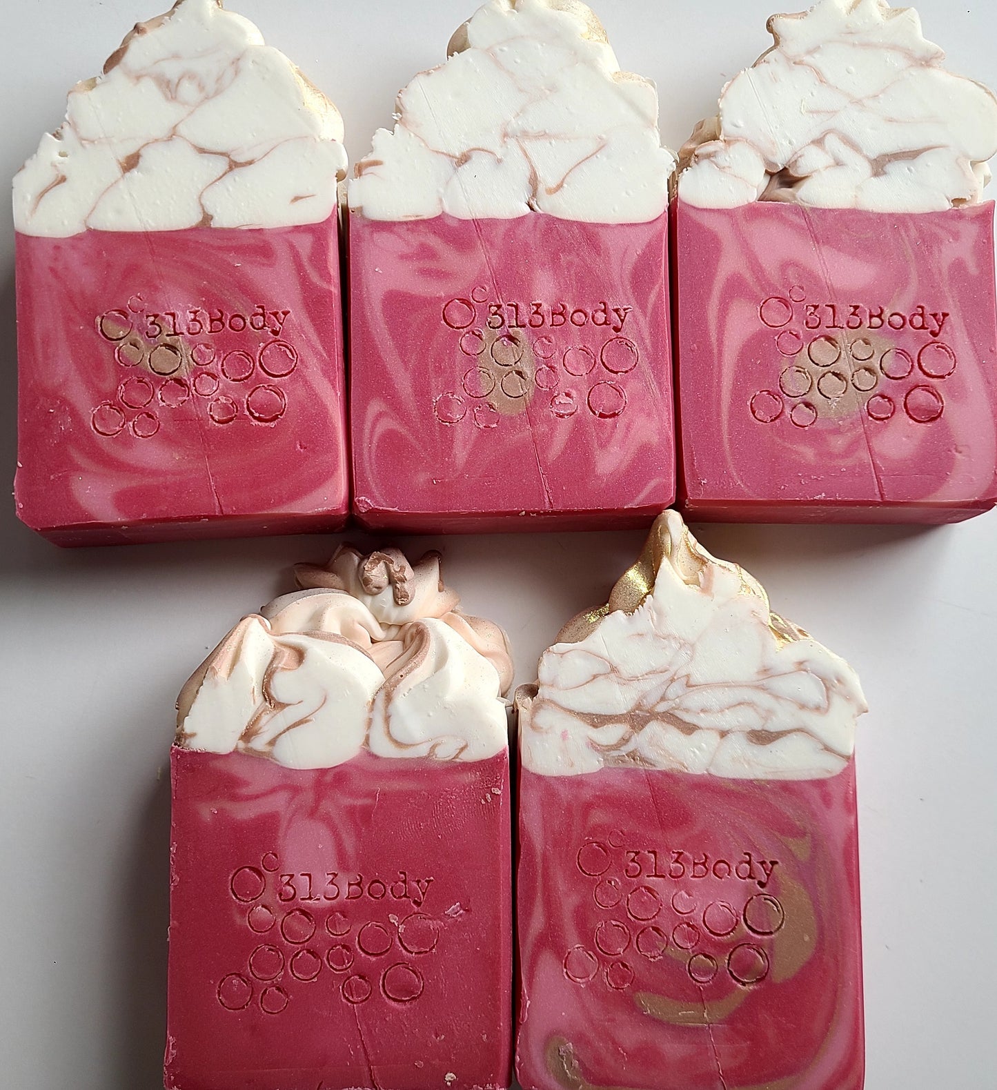 Rose Gold Scented Handmade Soap with Goats Milk & Kokum Butter
