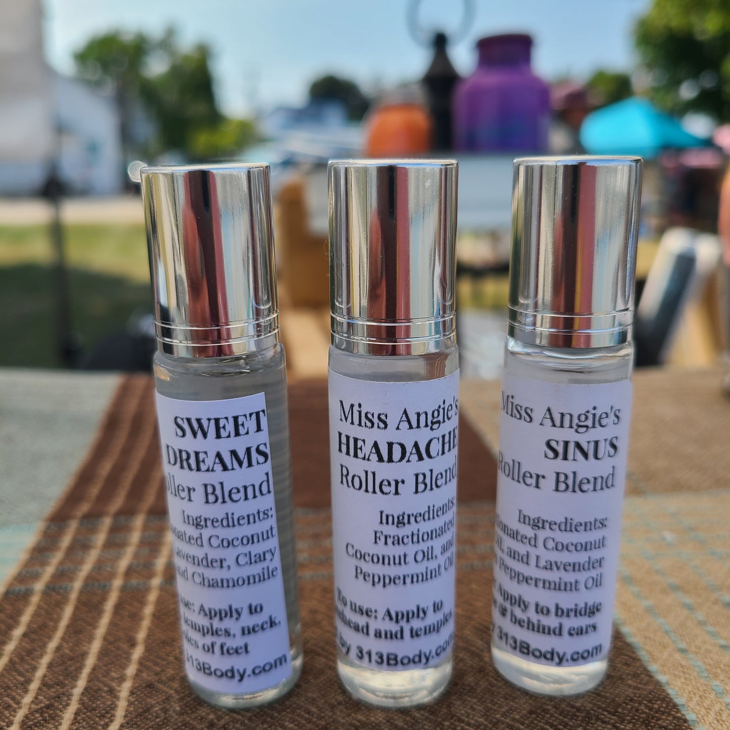 Aromatic Essential Oil Roller Blends - On the go Wellness