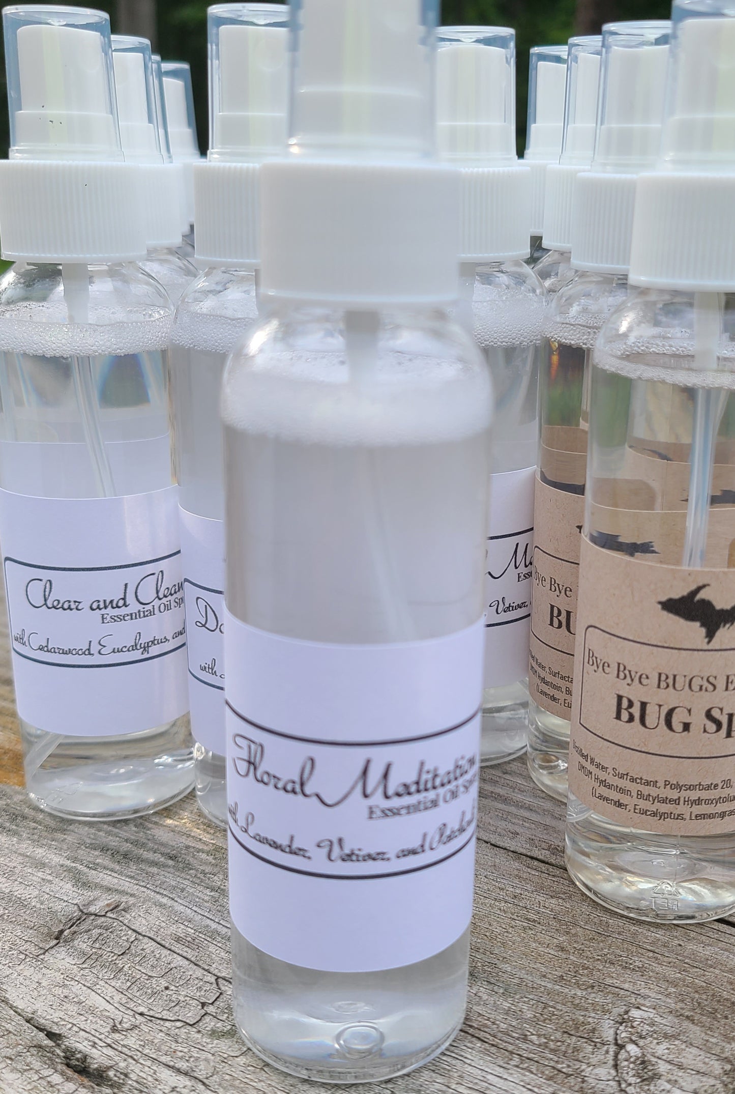 Floral Meditation Essential Oil Spray - Lavender, Vetiver, and Patchouli