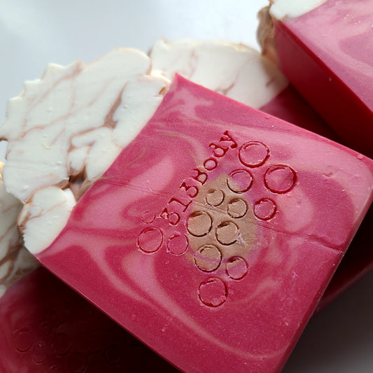 Rose Gold Scented Handmade Soap with Goats Milk & Kokum Butter