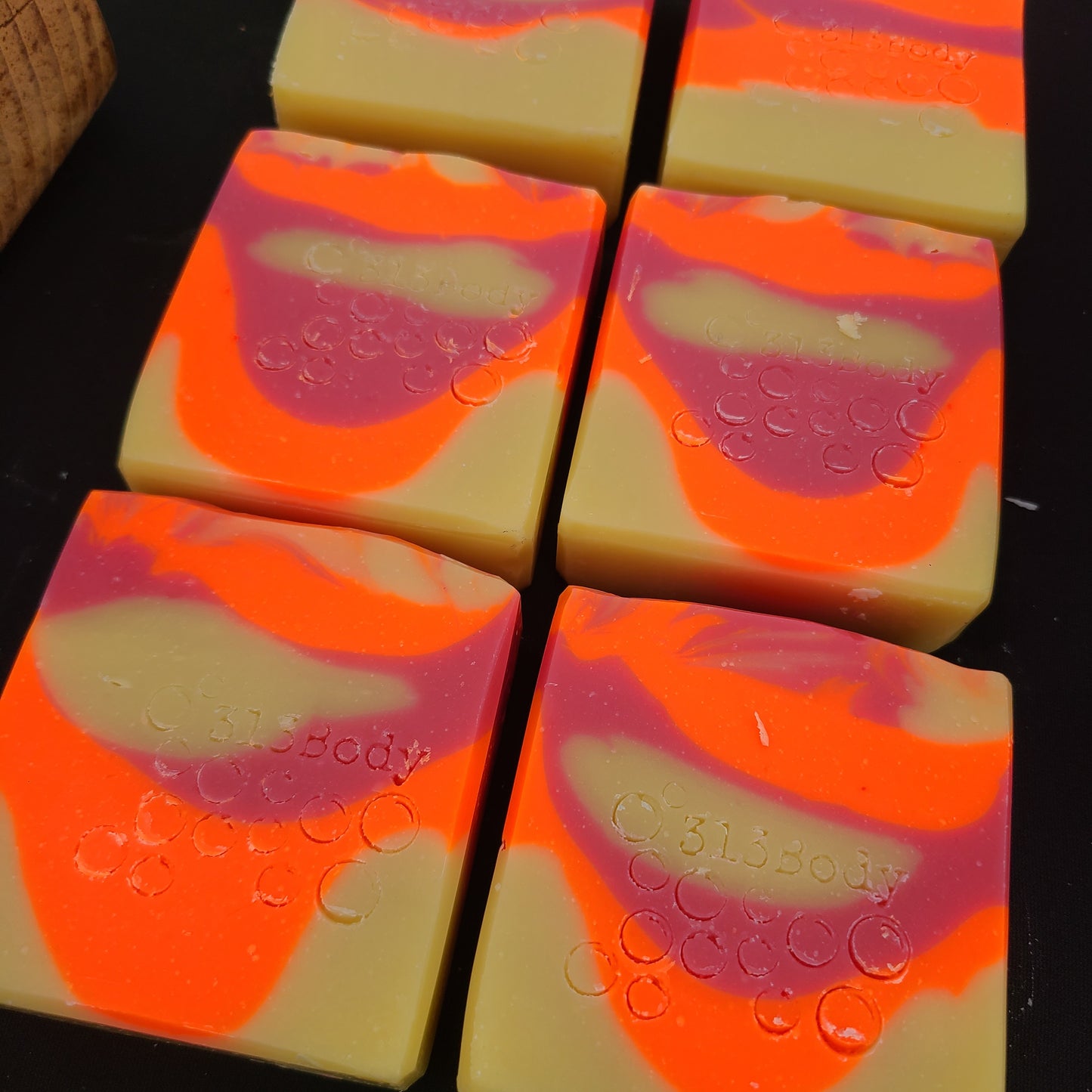 Lake Michigan Sunset ~ Hibiscus Palm Scented Handmade Soap with Goats Milk & Shea Butter