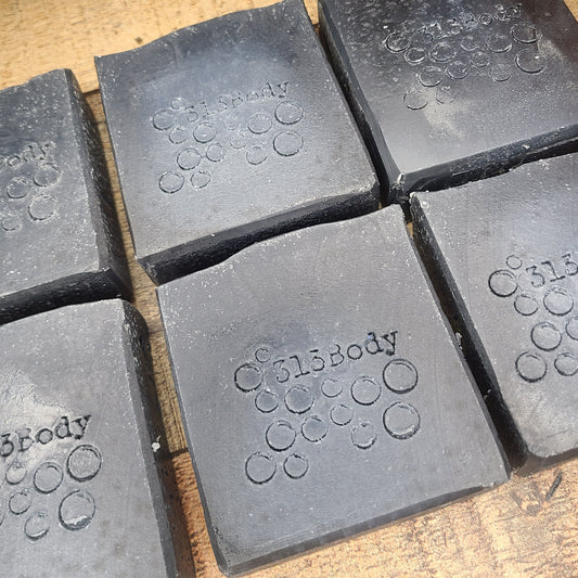 AVAILABLE NOW - Tea Tree & Charcoal Handmade Soap with Cocoa Butter and Tamanu Oil