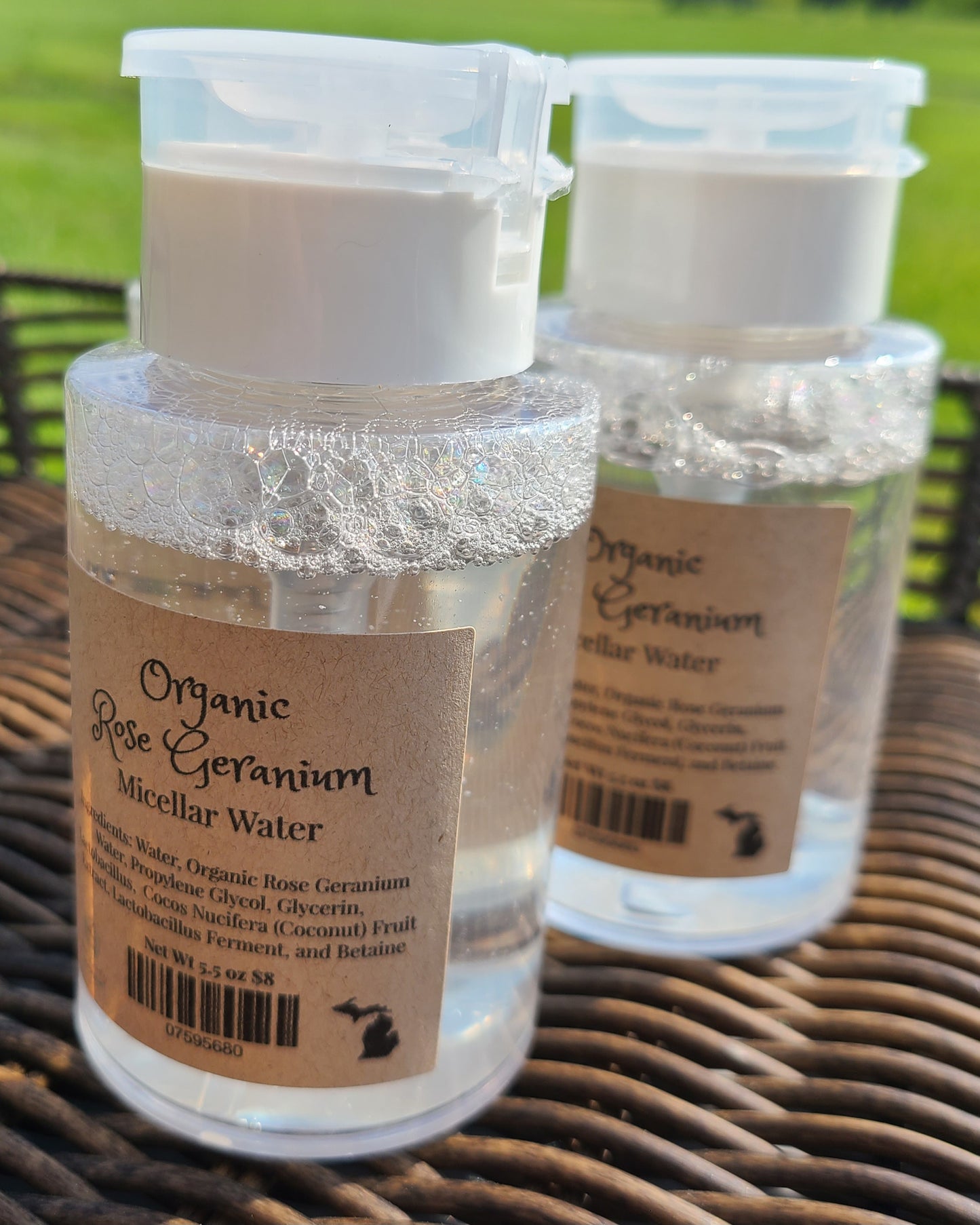 Organic Rose Geranium Micellar Water - Cleanser Toner
