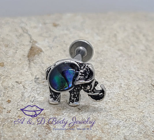 Abalone Shell Elephant Labret - Lip Labret