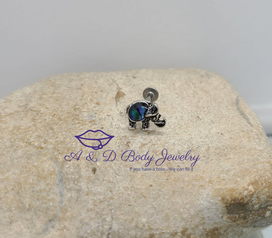 Abalone Shell Elephant Labret - Lip Labret