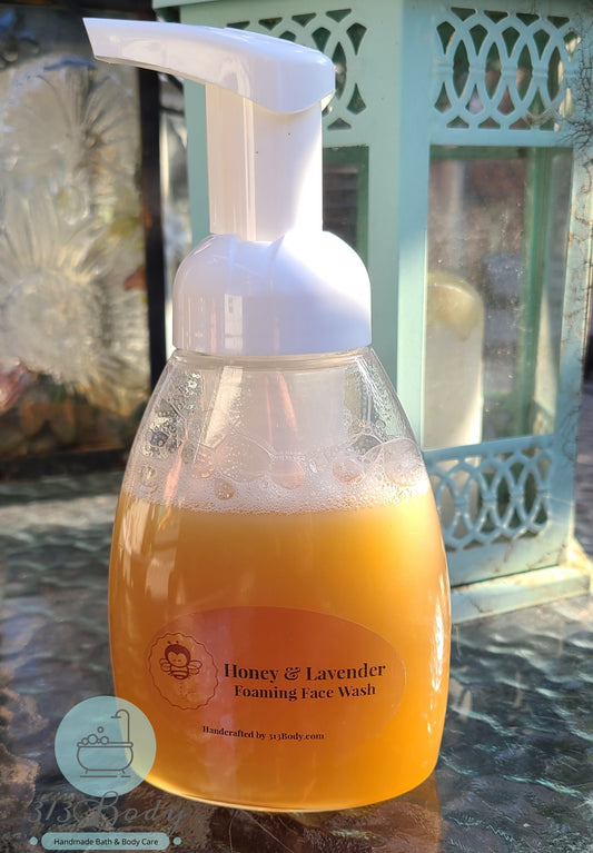Lavender & Raw Honey Foaming Face Wash