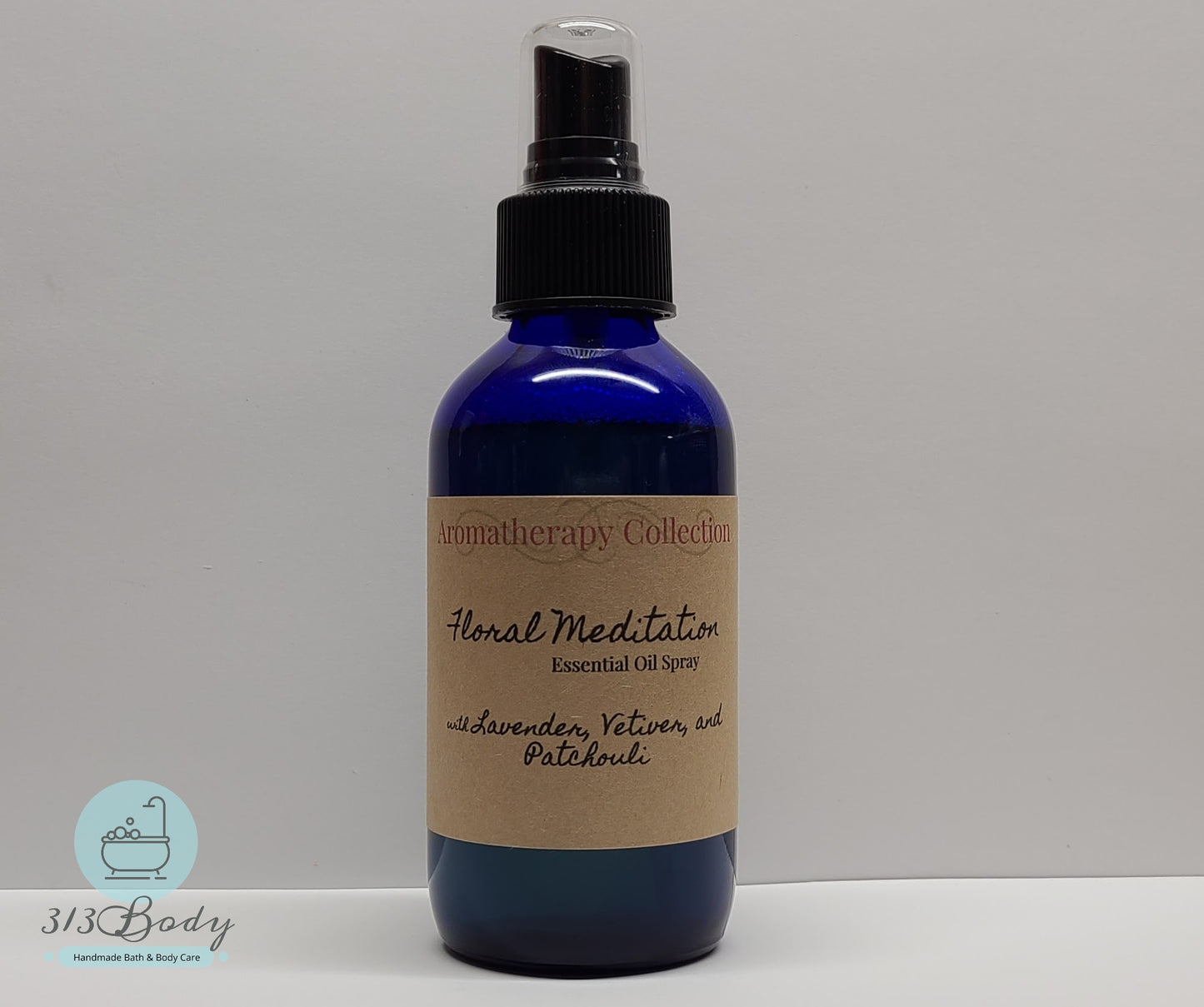 Floral Meditation Essential Oil Spray - Lavender, Vetiver, and Patchouli