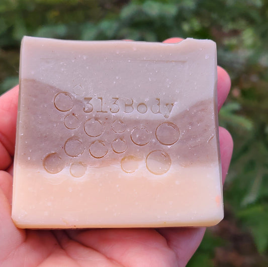Beachy Bum Essential Oil Exfoliating Handmade Soap (NO SAND) ~ Cedarwood, Lavender, and Patchouli