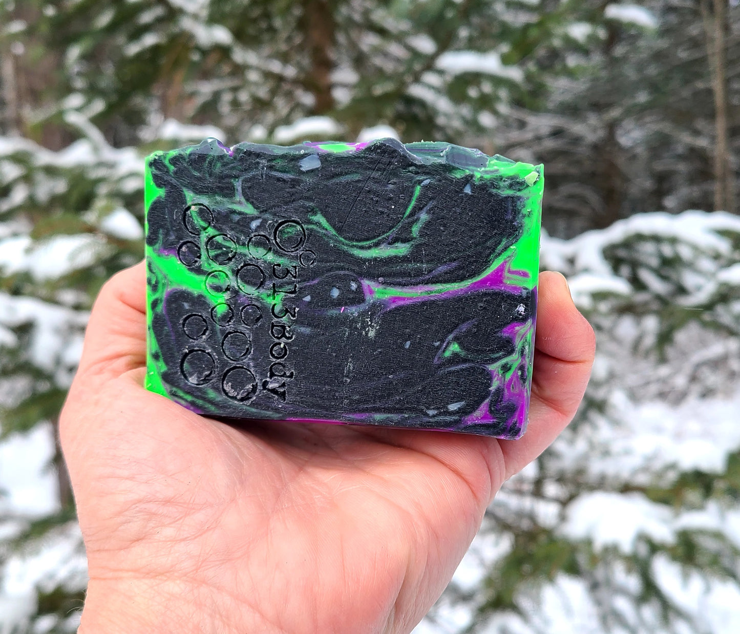 Northern Lights ~ Black Sea Scented Handmade Soap with Shea Butter and Activated Charcoal
