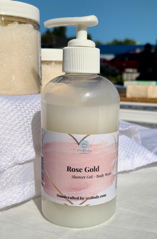 Rose Gold Scented Shower Gel & Body Wash DYE FREE