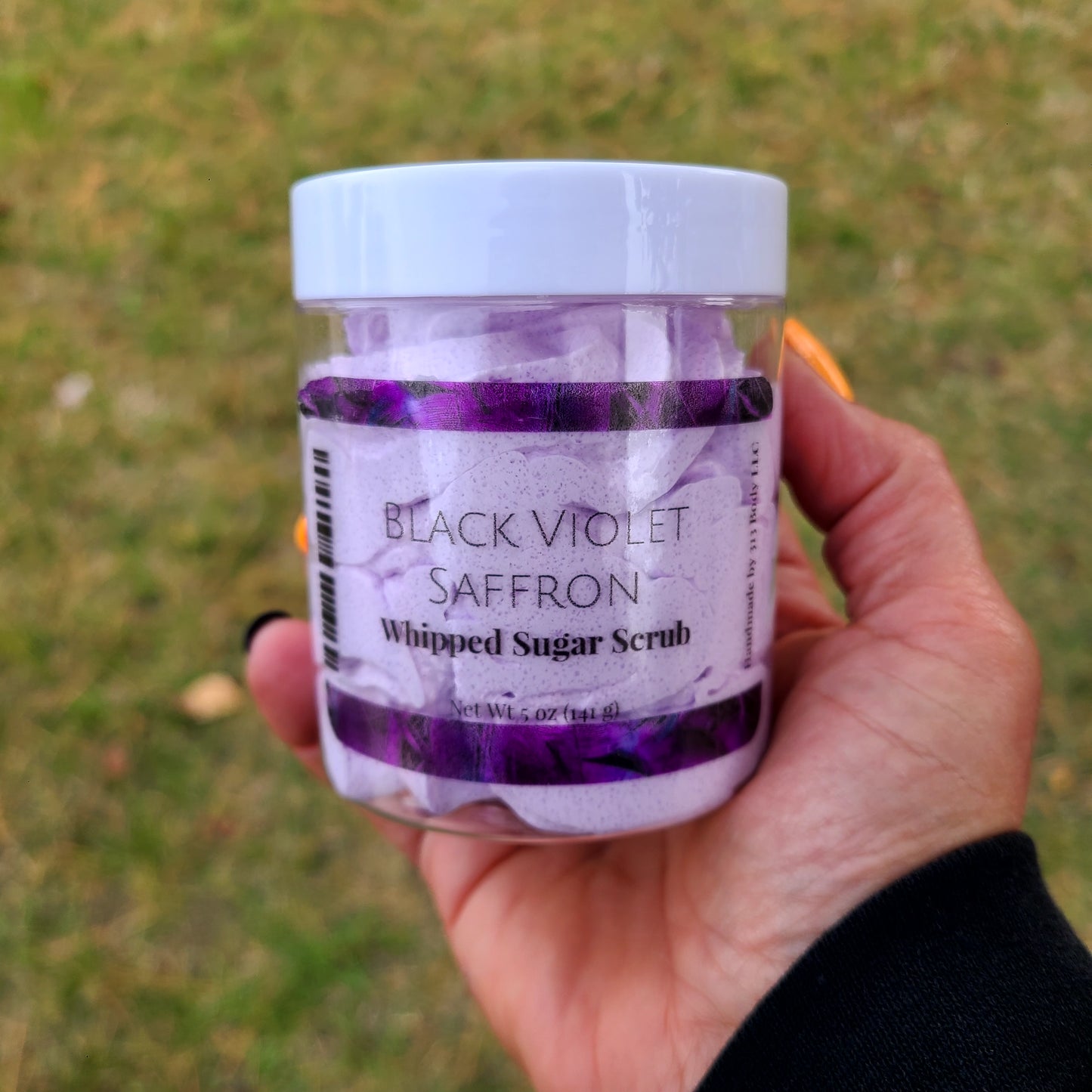 Black Violet Saffron Whipped Sugar Scrub