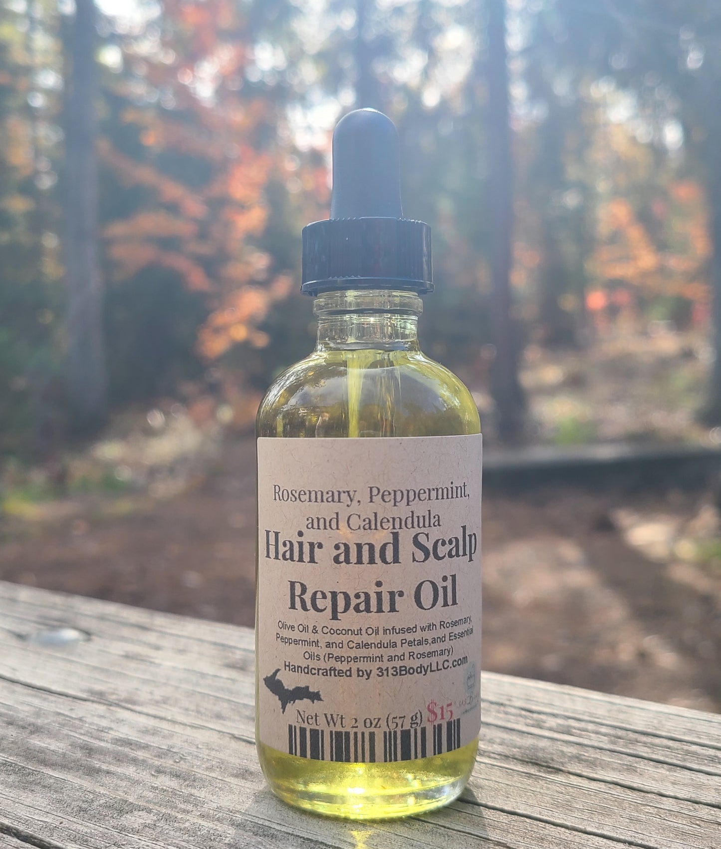 Hair & Scalp Repair Oil - Rosemary, Peppermint and Calendula