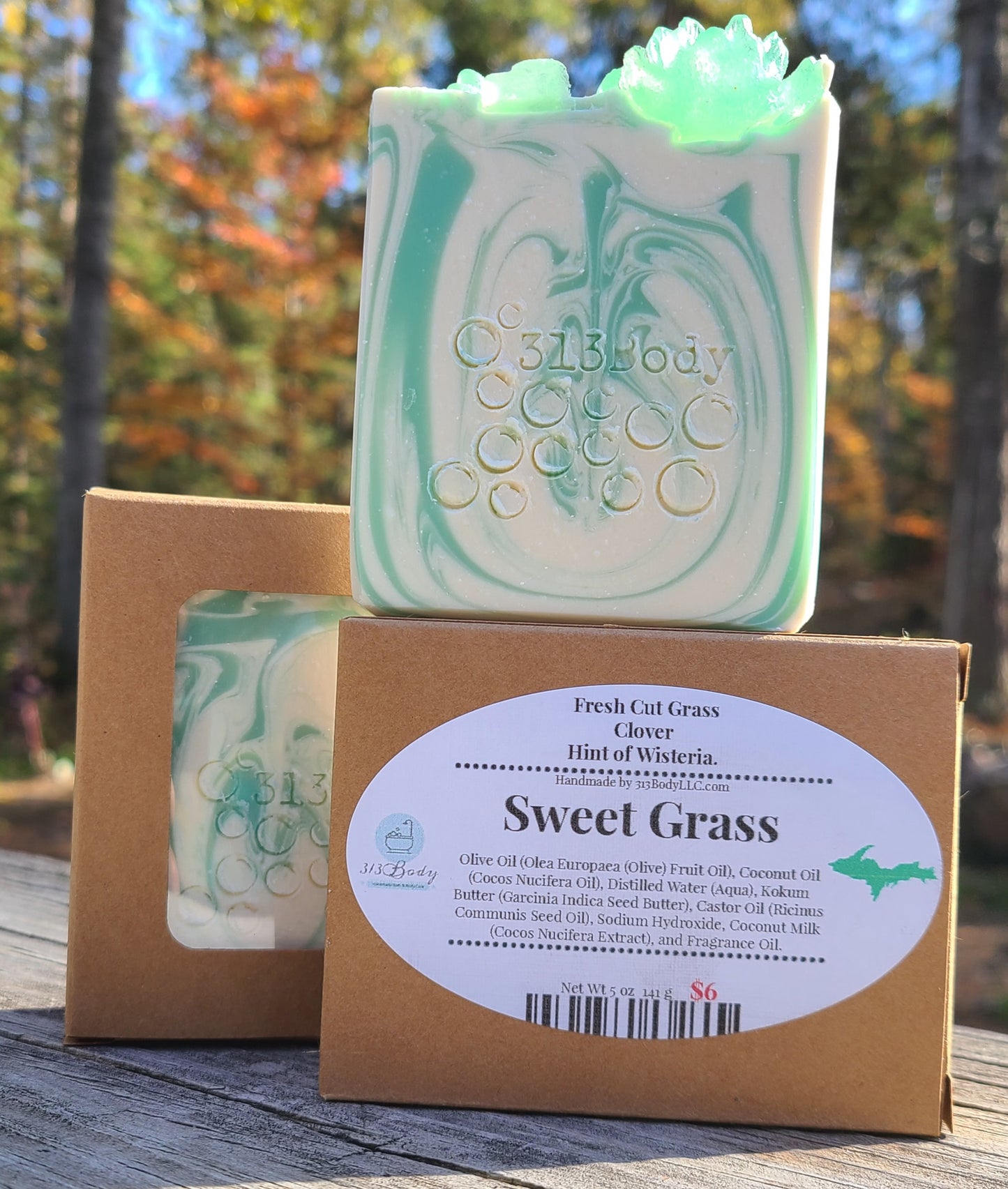 Pickford Sweet Grass Scented Handmade Soap with Coconut Milk