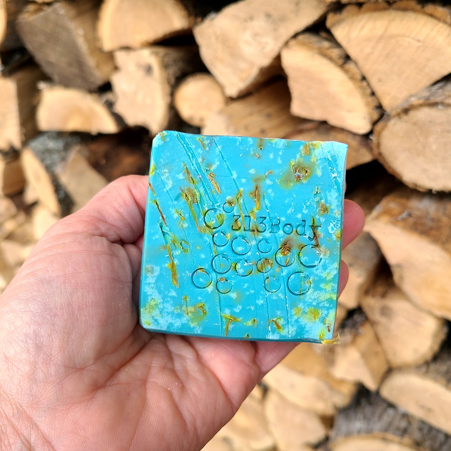 COMING DEC 6th ~ Frosted Juniper Scented Handmade Soap with Kokum Butter and Calendula Petals