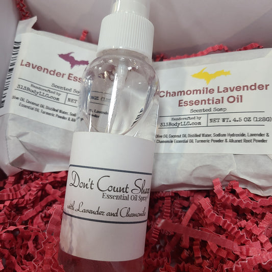 Lavender Chamomile Soap and Spray Holiday Box