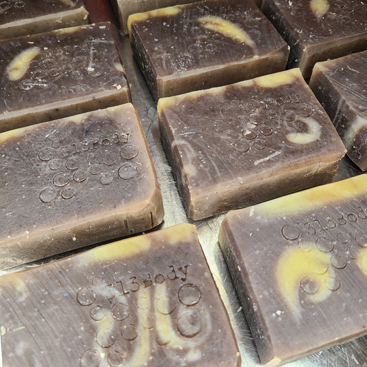 Lavender Essential Oil Soap with Tumeric and Alkanet Root Powder "Debbie's"