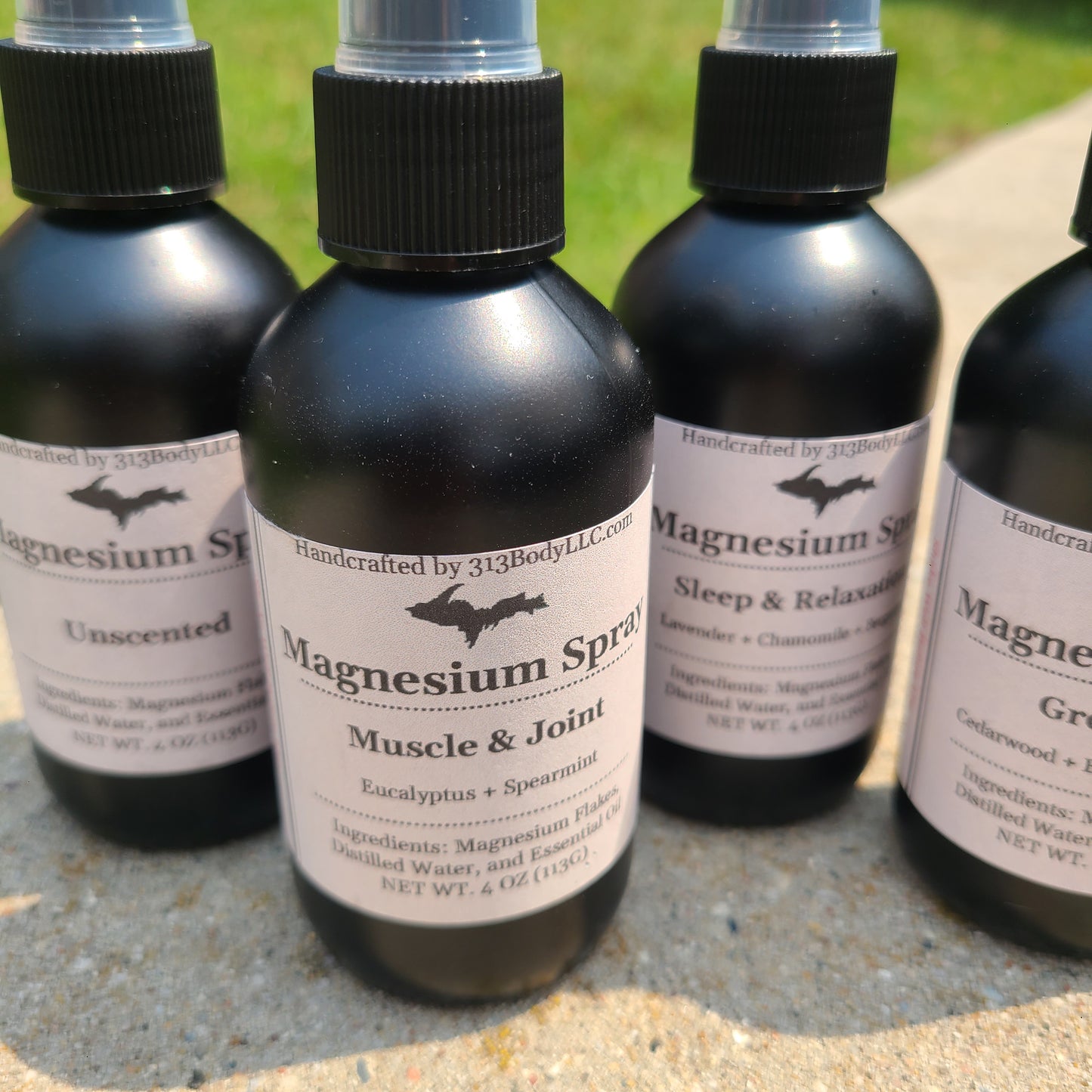 Magnesium Oil Spray - 4 Essential Oil Blends