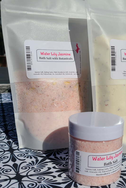 Bath Salt Soak ~ Water Lily Jasmine Scented