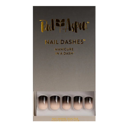 Refuse to Fade, Aniston ~ Black and Nude Short Square ~ SHINY OMBRE