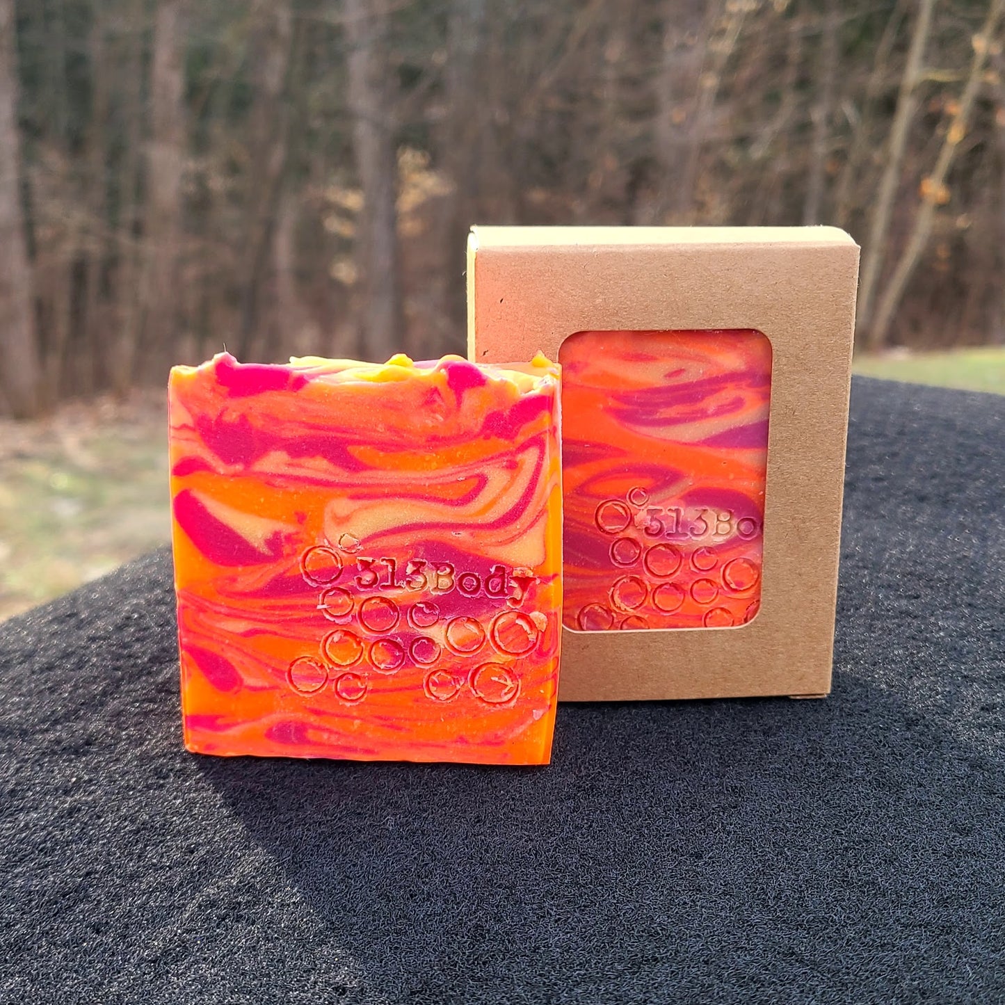 Lake Michigan Sunset ~ Hibiscus Palm Scented Handmade Soap with Goats Milk & Shea Butter