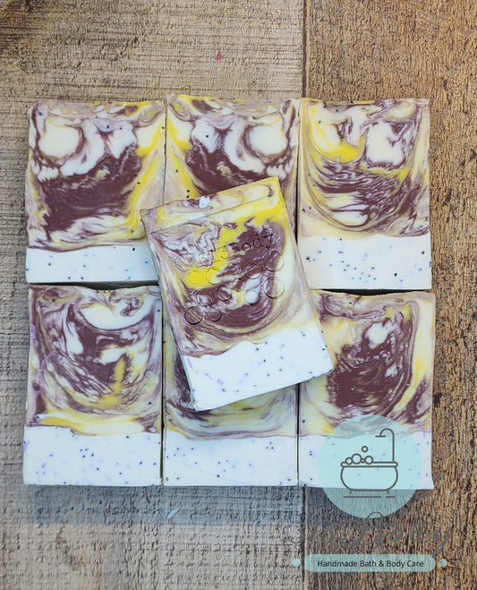 Poppies be Poppin' Scented Exfoliating Handmade Soap