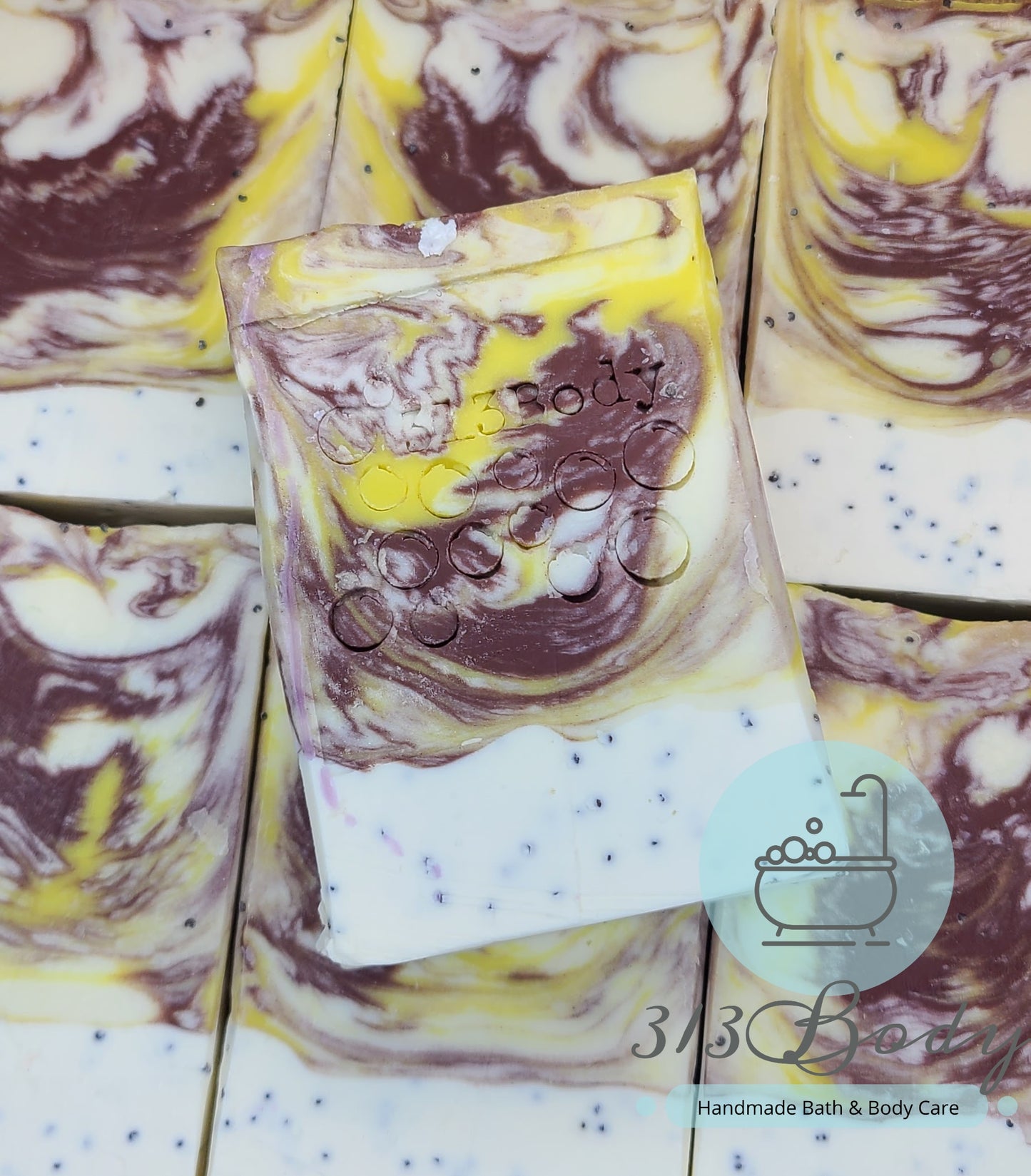 Poppies be Poppin' Scented Exfoliating Handmade Soap