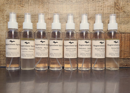 Magnesium Oil Spray - 7 Essential Oil Blends