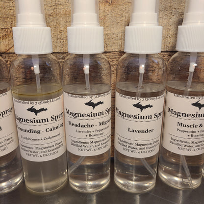 Magnesium Oil Spray - 7 Essential Oil Blends