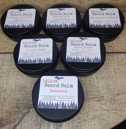 Tallow Beard Balm with Mango Butter, Almond Oil, and Argan OIl