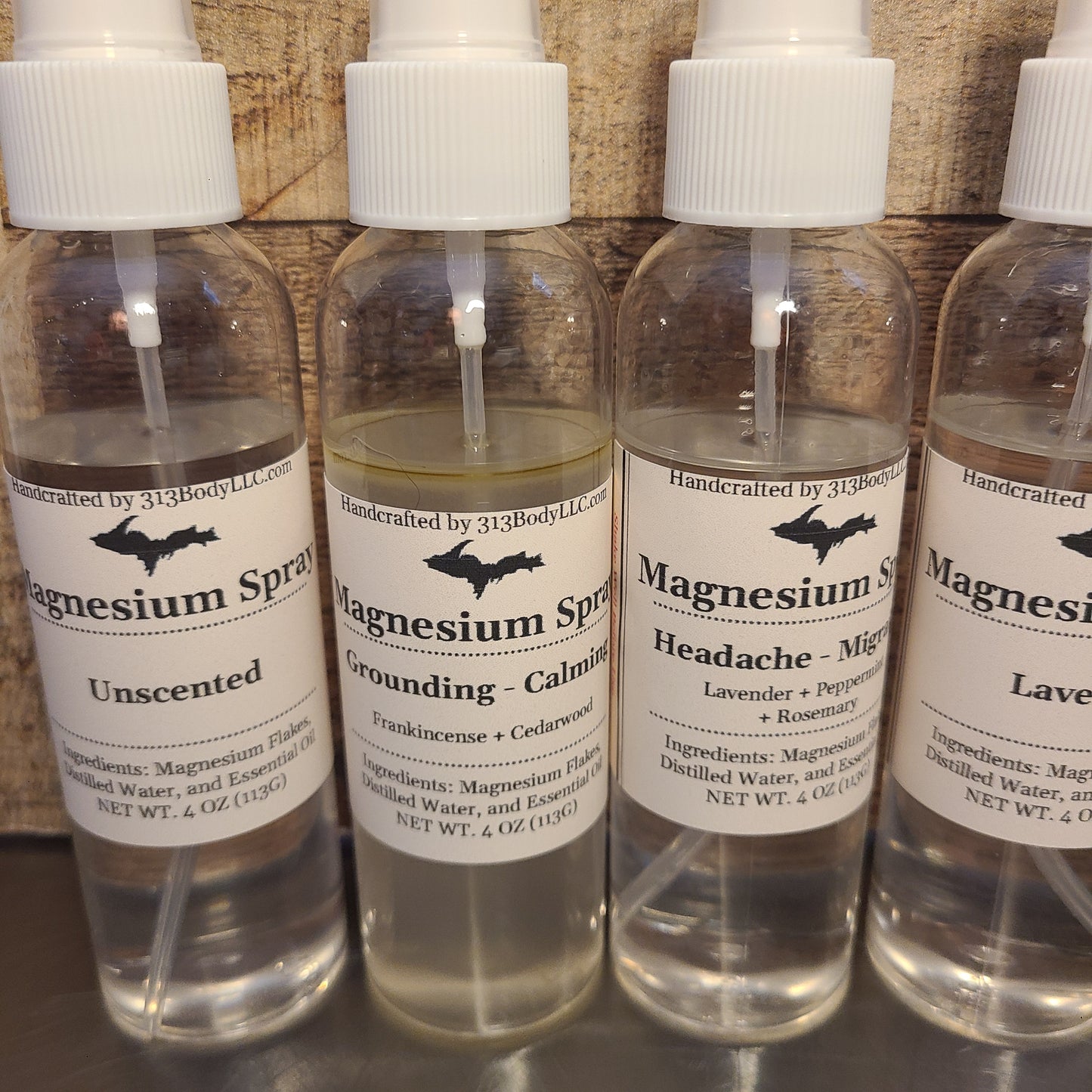 Magnesium Oil Spray - 7 Essential Oil Blends
