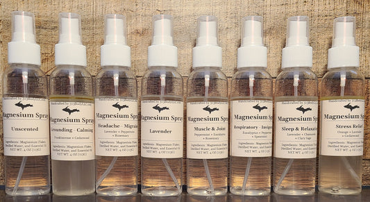 Magnesium Oil Spray - 7 Essential Oil Blends
