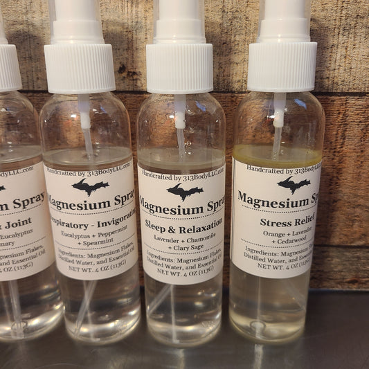 Magnesium Oil Spray - 7 Essential Oil Blends