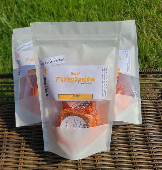 Ray of F*cking Sunshine ~ Orange Shower Steamer - 3 Pack