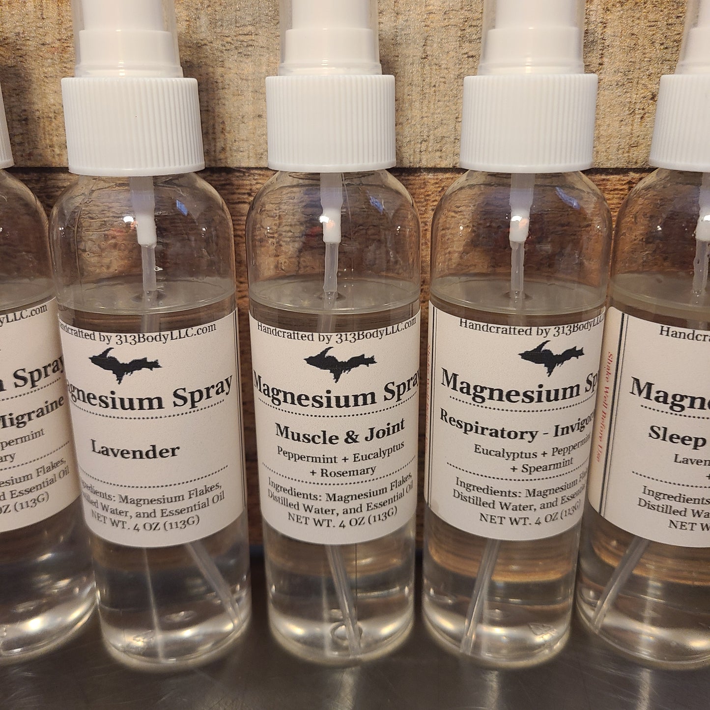 Magnesium Oil Spray - 7 Essential Oil Blends