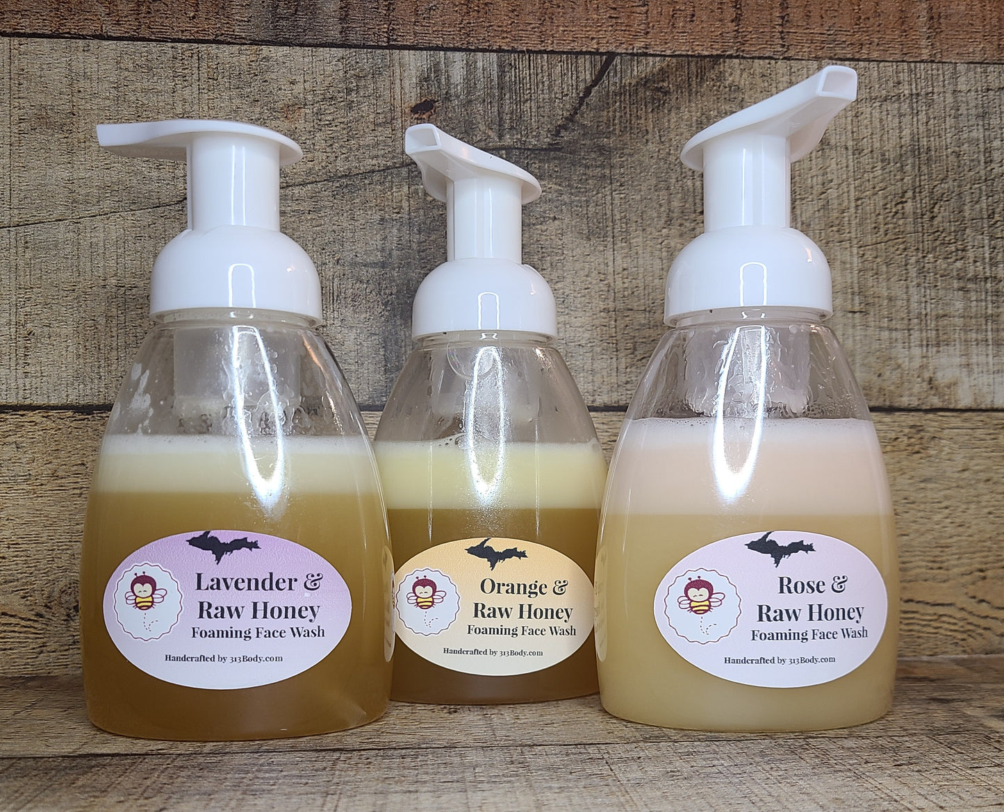 Raw Honey Foaming Face Wash - Lavender, Orange, or Rose