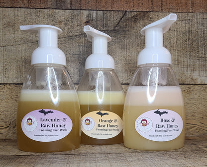 Raw Honey Foaming Face Wash - Lavender, Orange, or Rose