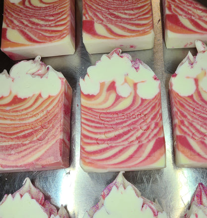Traverse City Cherry ~ Japanese Cherry Blossom Scented Handmade Soap with Cocoa Butter and Goats Milk