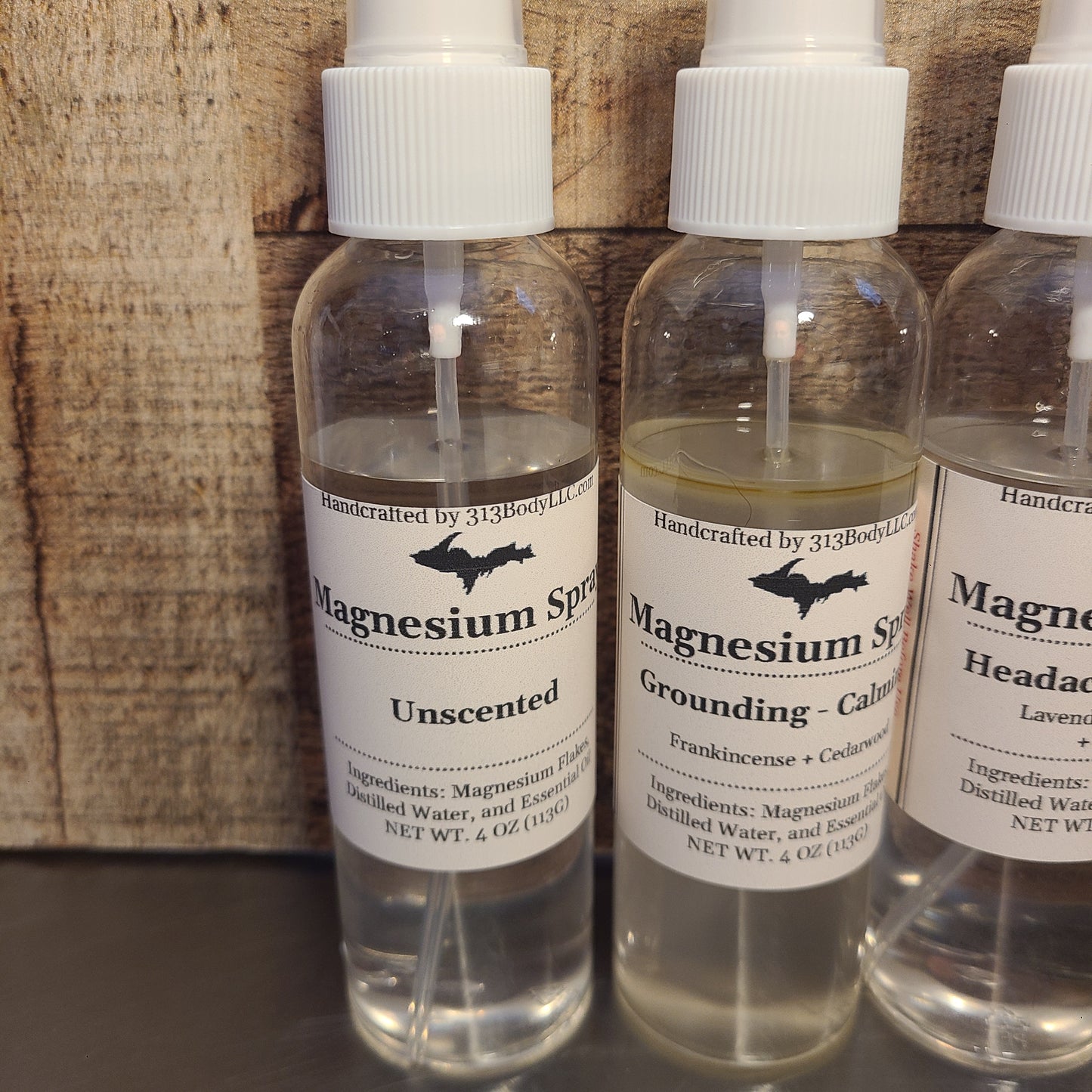 Magnesium Oil Spray - 7 Essential Oil Blends