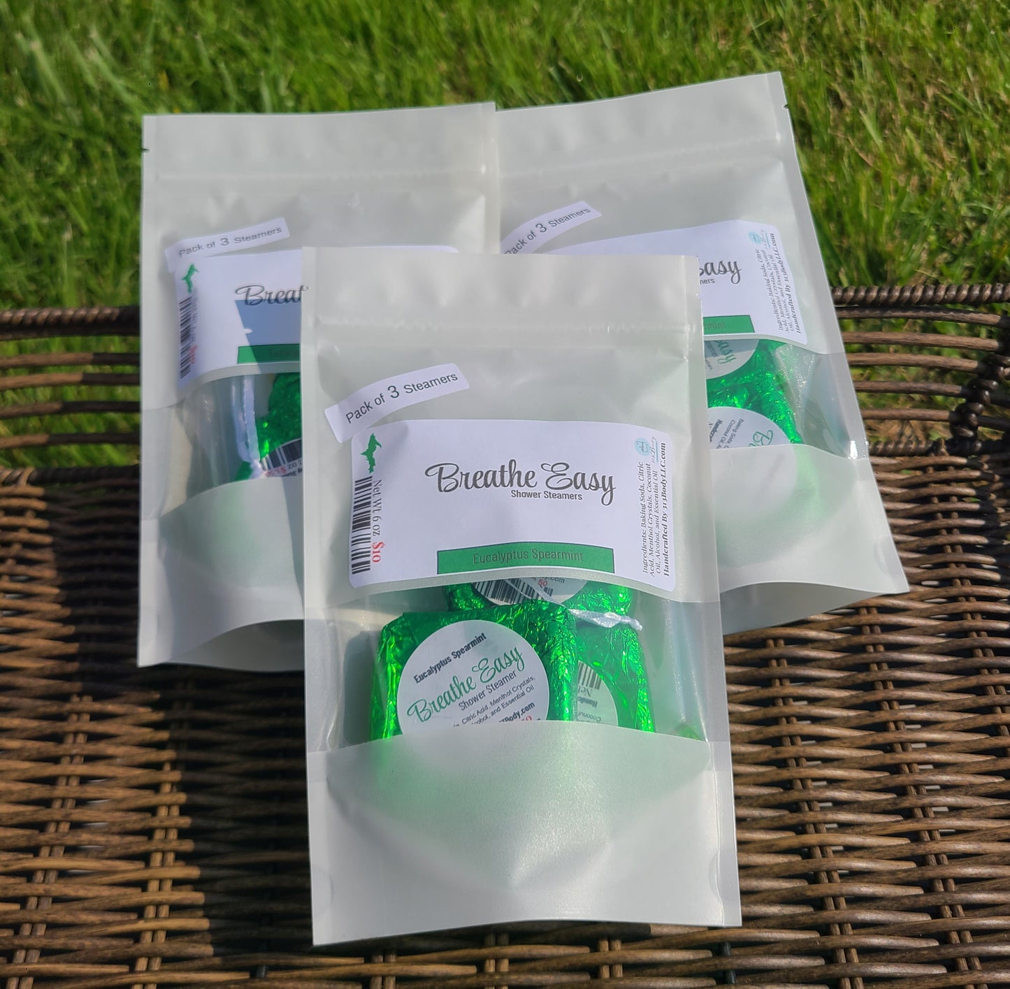 Breathe Easy ~ Eucalyptus Spearmint Shower Steamer - 3 Pack