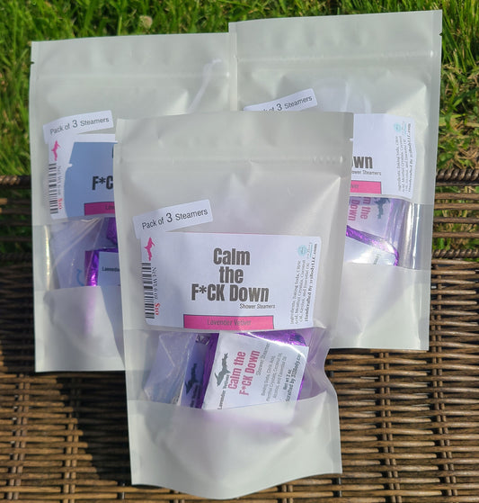 Calm The F*ck Down ~ Lavender Vetiver Shower Steamer - 3 Pack