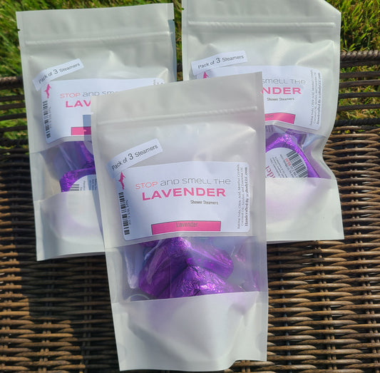 STOP and smell the LAVENDER ~ Lavender Shower Steamer - 3 Pack