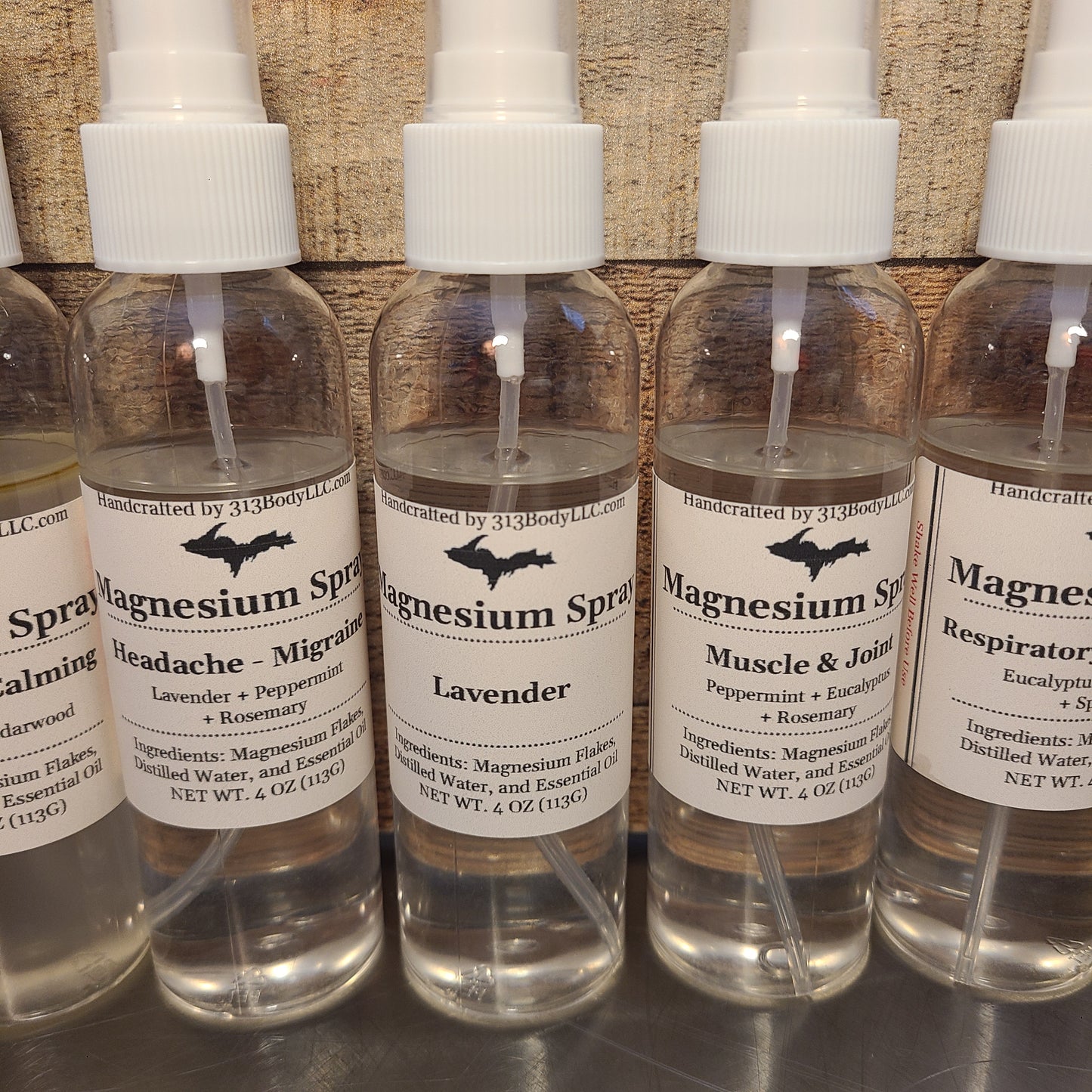 Magnesium Oil Spray - 7 Essential Oil Blends